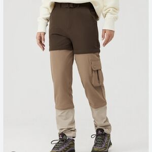 Outdoor Voices Zip-Off Rectrek Pant Chocolate Brown. Size XXL